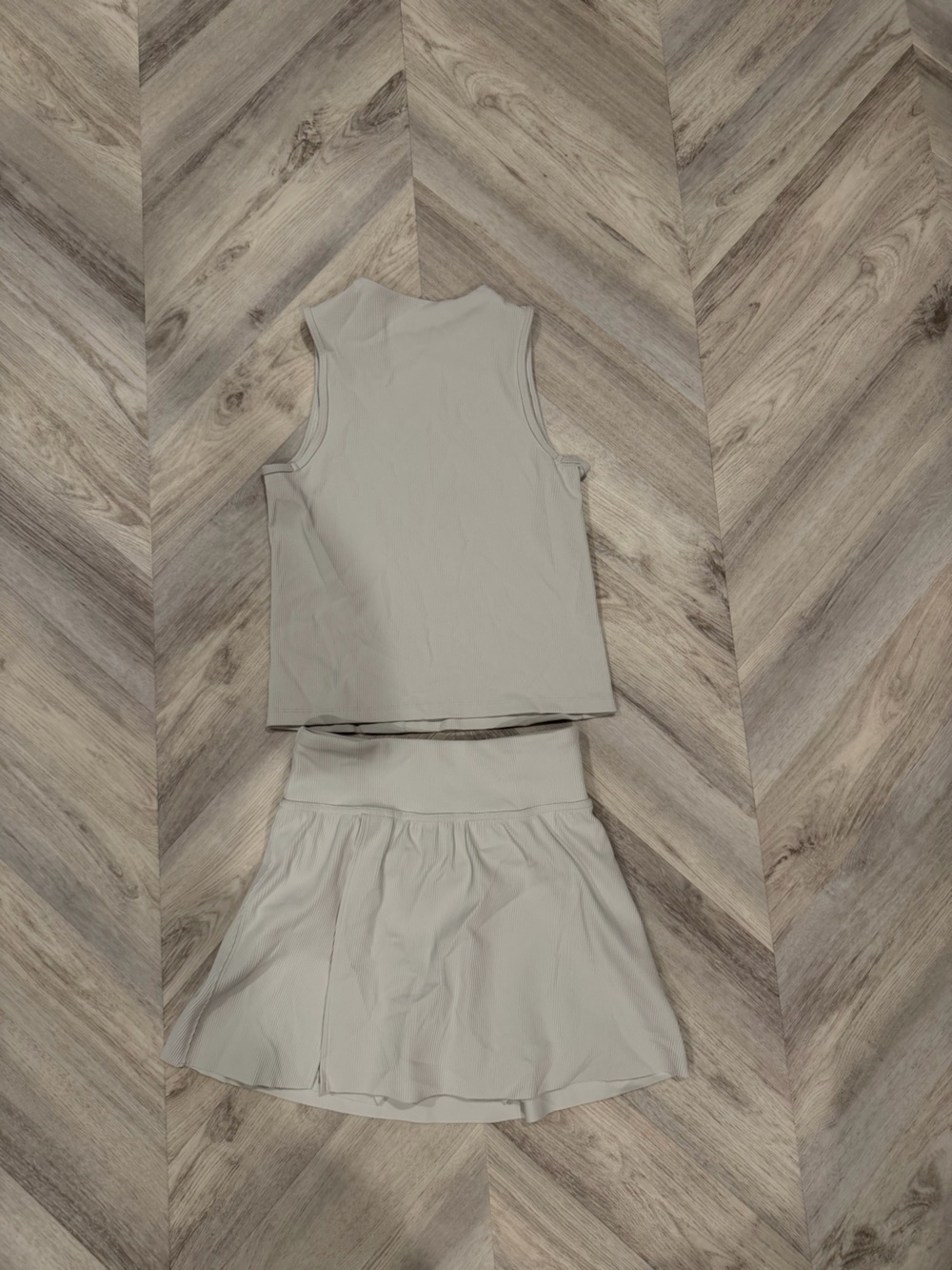 SPANX Ribbed Sleeveless Top & Skort Set | S/CH/P